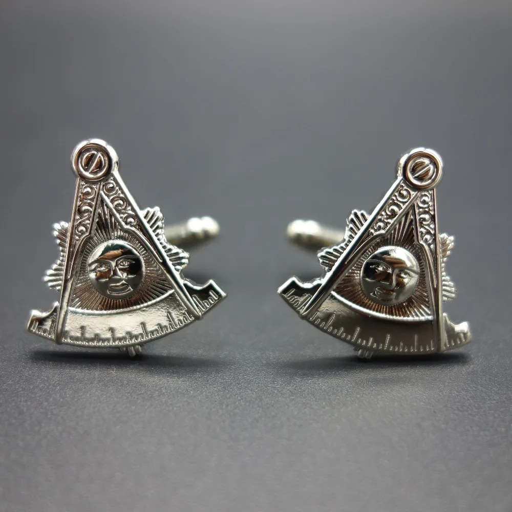 Запонки мужские серебряные с 3d-эффектом, под заказ