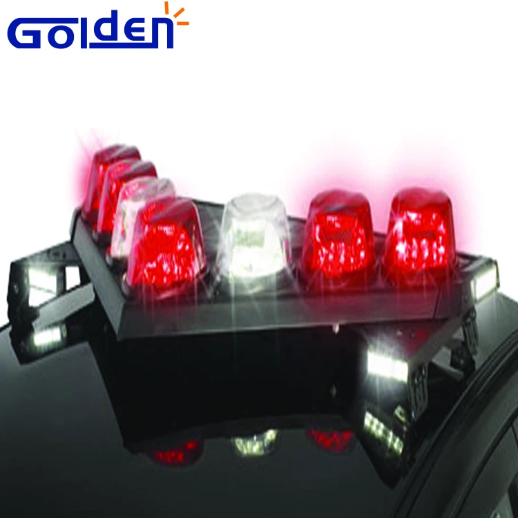 Red white car roof safety warning mini led v shaped light bar