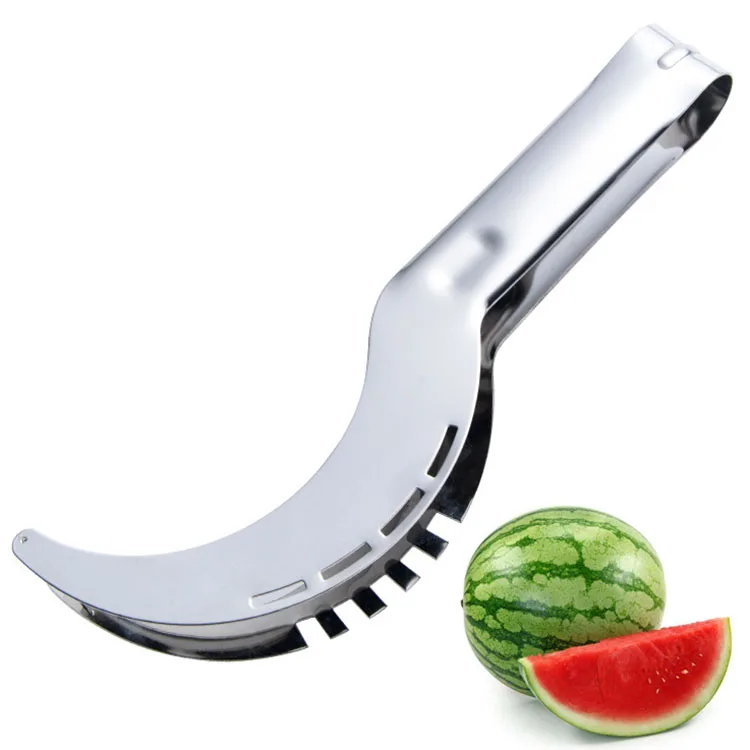 Лидер продаж на Amazon, онлайн-покупки, бесплатная доставка, практичные товары, Креативный новый дизайн, резак для арбуза и фруктов из нержавеющей стали