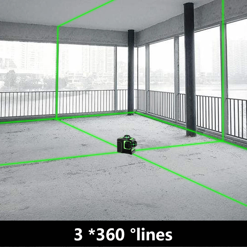 
Borka Self Leveling Laser Level 3D Green Beam 360 Degree Cross Line Laser With L-Magnetic Bracket 