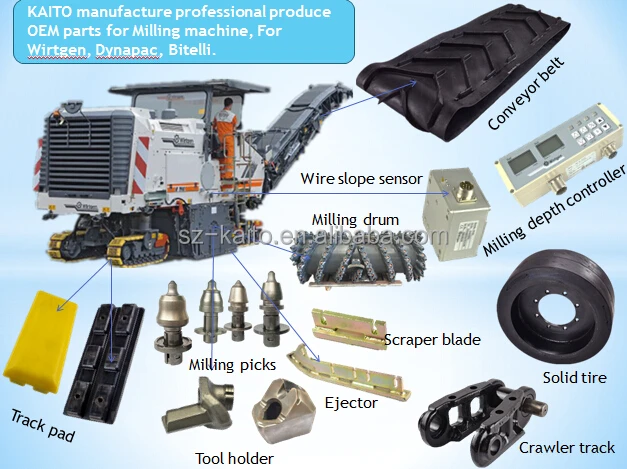 scraper blade kit for Wirtgen W2000DC/4200/50DC Milling Drum Construction Machinery P/N194407