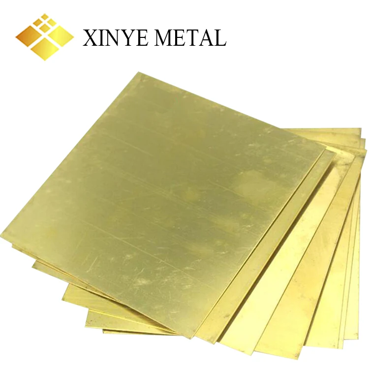 Желтая латунная листовая пластина H65 для радиатора