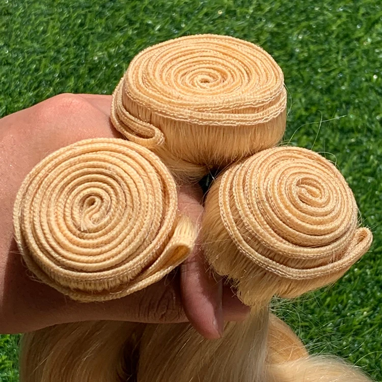 Xuchang Hair Factory 613 Curly Bulk Hair Blonde,40 Inch Human Hair 613,Blonde Human Hair Extension Ponytail Weave