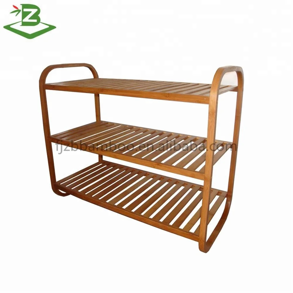 Hot Sale 2 layer Stackable Bamboo Shoe Rack Storage Rack For Home BSCI Factory