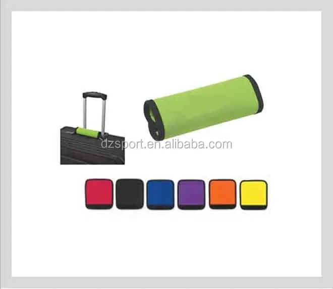 Custom Neoprene Luggage Wrap Easy to Identify handle gripper Neoprene suitcase spotter tag holder for travel