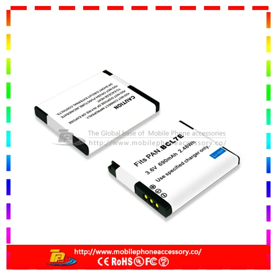 Replacement Camera Battery PAN.BCL7E for Panasonic Lumix DMC-FS50