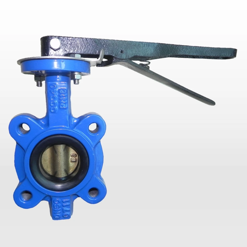 BS 5155 butterfly valve with wafer connection, centerline shaft
