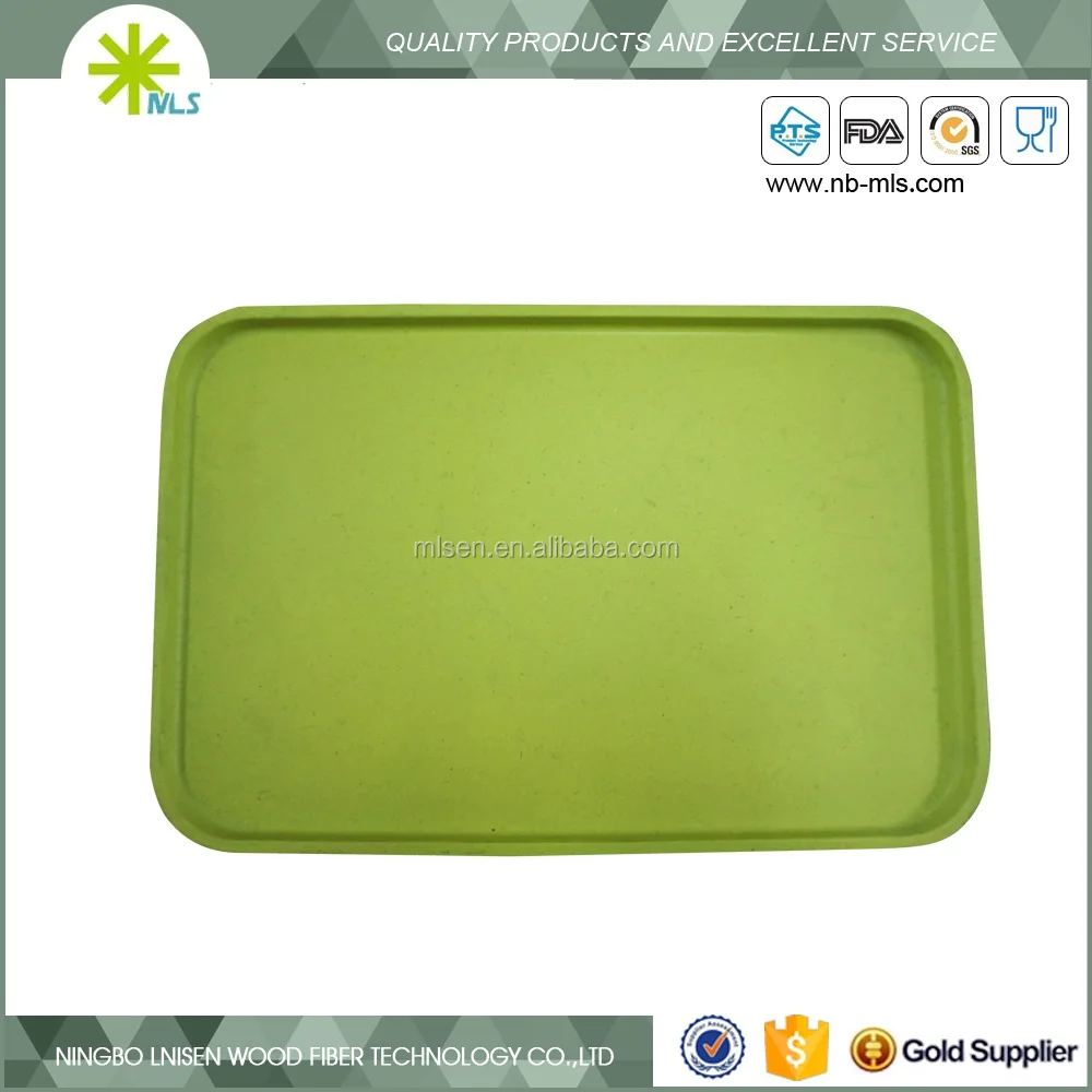 
Biodegradable customer printed bamboo fiber tray 