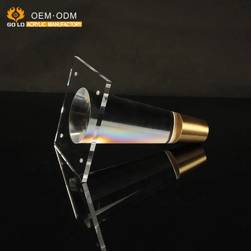 Fashion Style Clear Acrylic Plastic Crystal Heavy Duty Furniture Leg For Chair Base Part