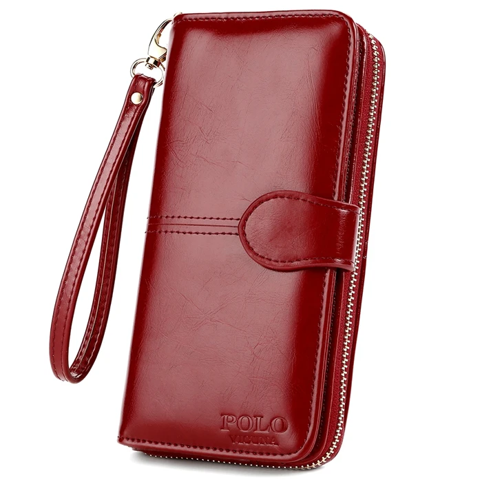 VICUNA POLO принимаем Индивидуальные логотипы лидер продаж Модный женский кошелек-клатч на молнии высококачественный Женский кошелек из искусственной кожи