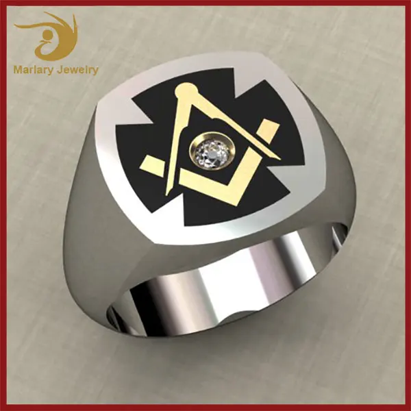 Wholesale Jewelry Ring Cheap Antique Stainless Steel Championship Masonic Ring For Men