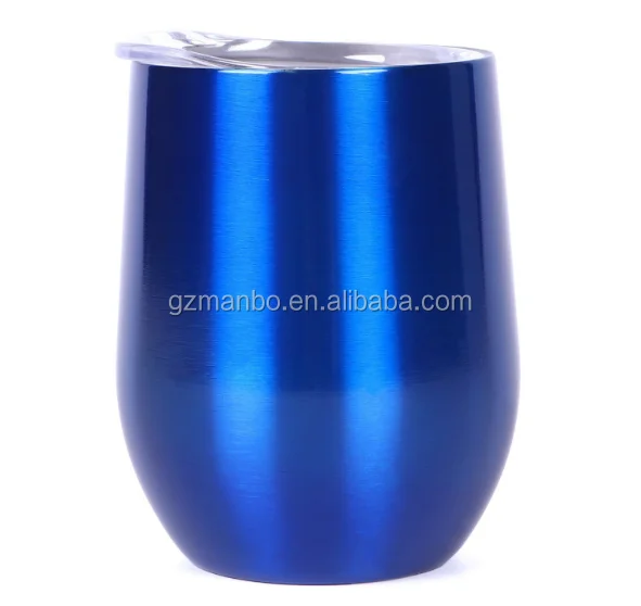 Double Walled Vacuum 12oz Stainless Steel Tumblers with Lids