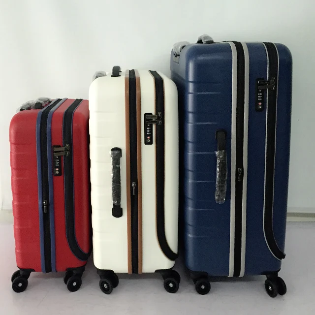Colorful customized logo PC trolley luggage set