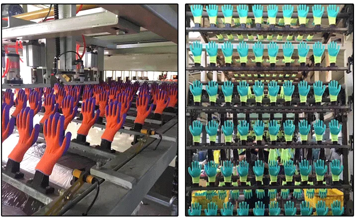 manufacturers wholesale Labor protection gloves wear-resistant latex foaming anti-skid rubber gloves protective gloves