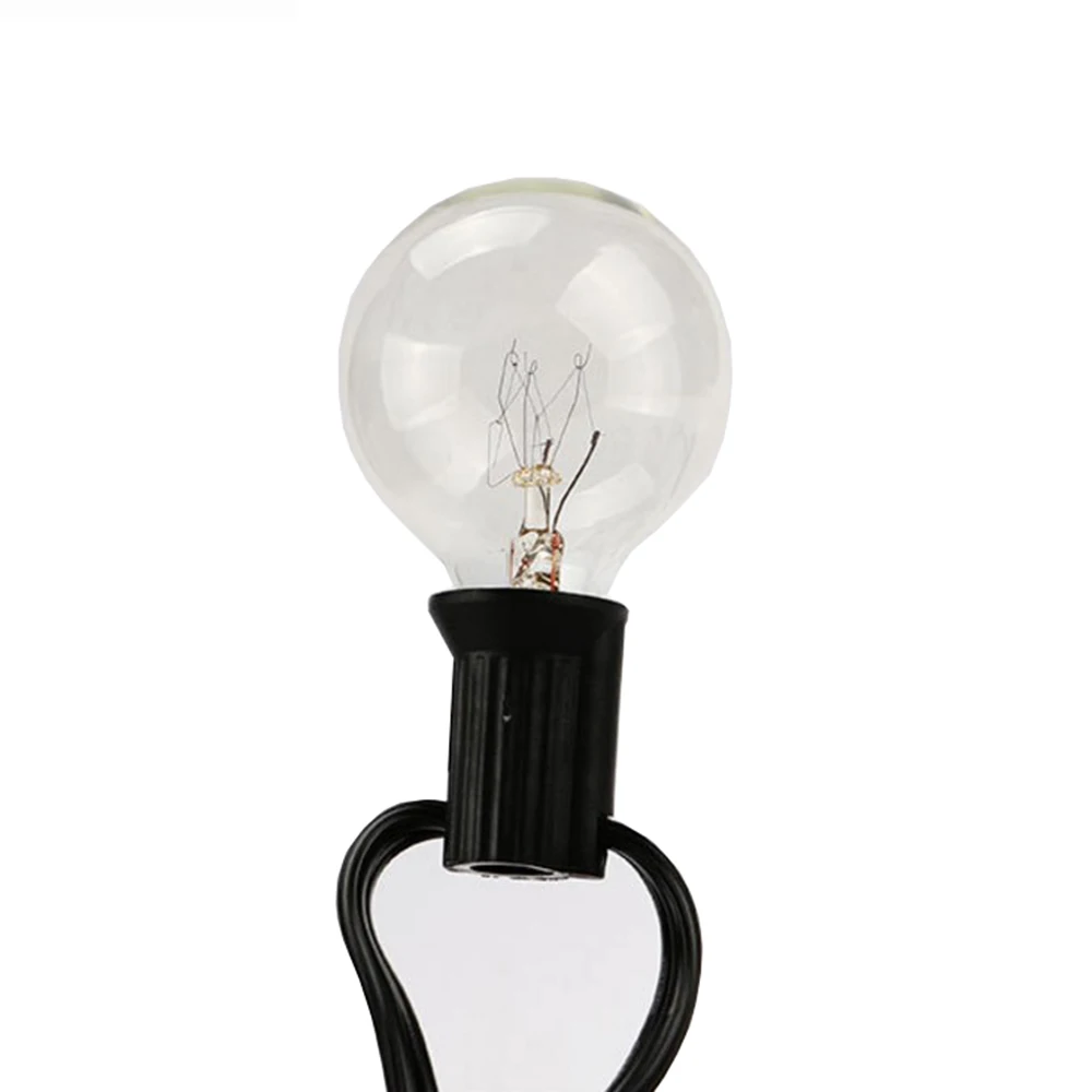 Manufacturer of Europe Black wire g40 globe string lights