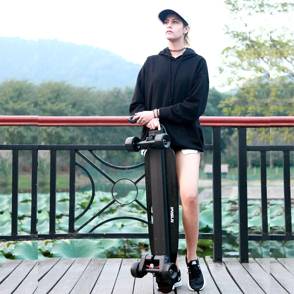 
Long Range e-skateboard with LED light skate board long boards 45kmh OEM e-skateboard 