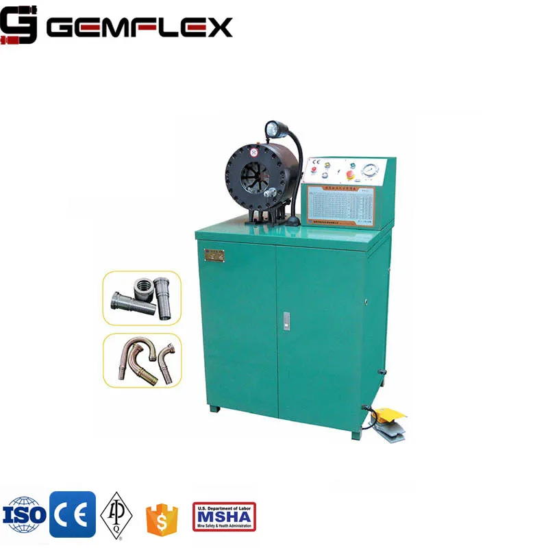 Gemflex parker hydraulic hose crimping machines