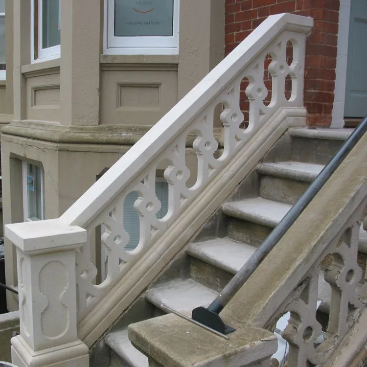 High polished western prefab stair columns stair balustrades bridge balusters handrails