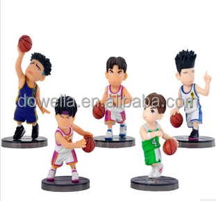 Plastic basketball man action figure PVC cartoon toys