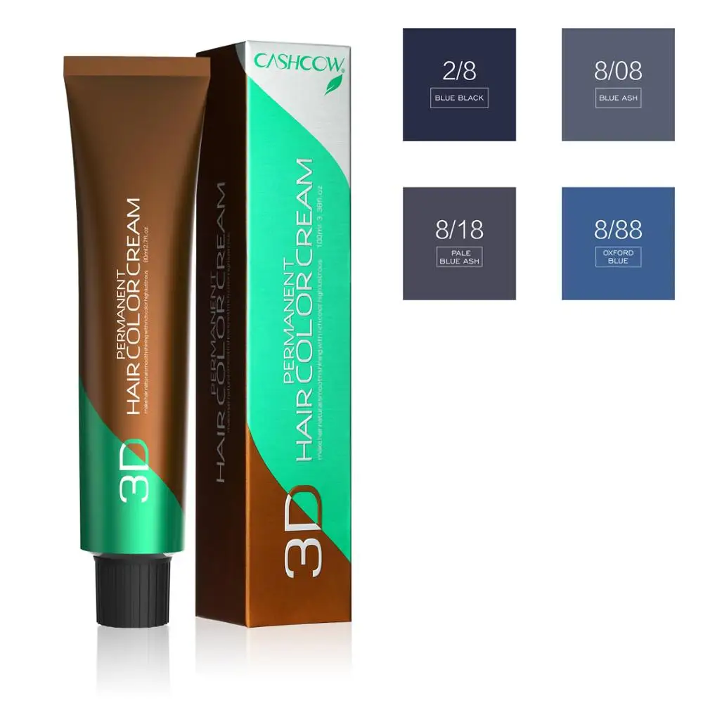 Краска для волос от бренда Cashcow Hair Colours-профессиональная краска для волос, синий цвет