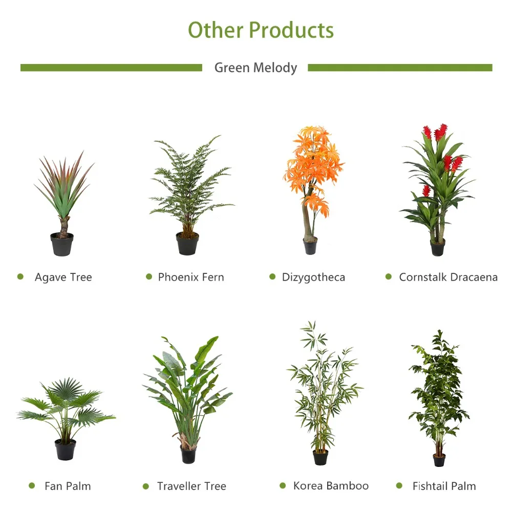 Not need to clean Eco-Friendly home potted plants artificial Dracaena Fragrans Tree