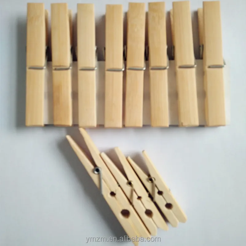 bamboo sock clip bamboo clothepin bamboo pegs with factory price