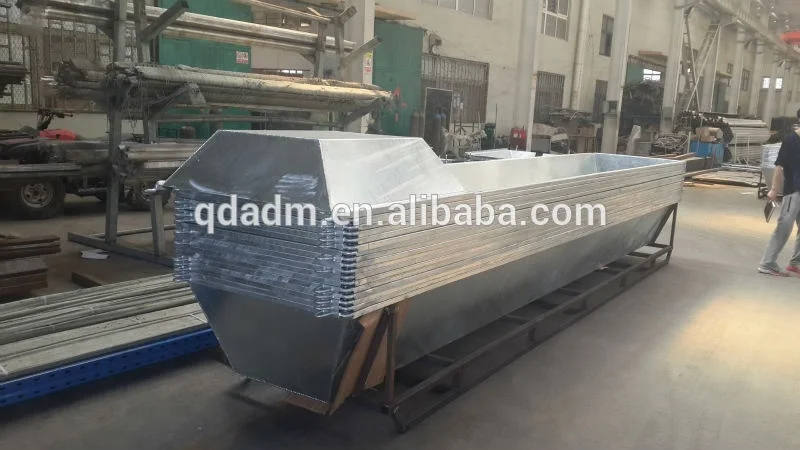 2.4m 4m 6m Hot Dip Galvanized metal cattle dairy farm cow water trough