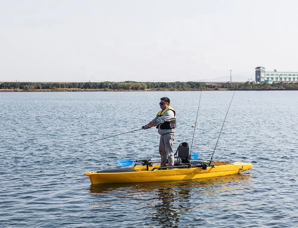 4.173m-long camouflage color pro angler fishing kayak&kajak canoe boat with pedal from U-Boat factory