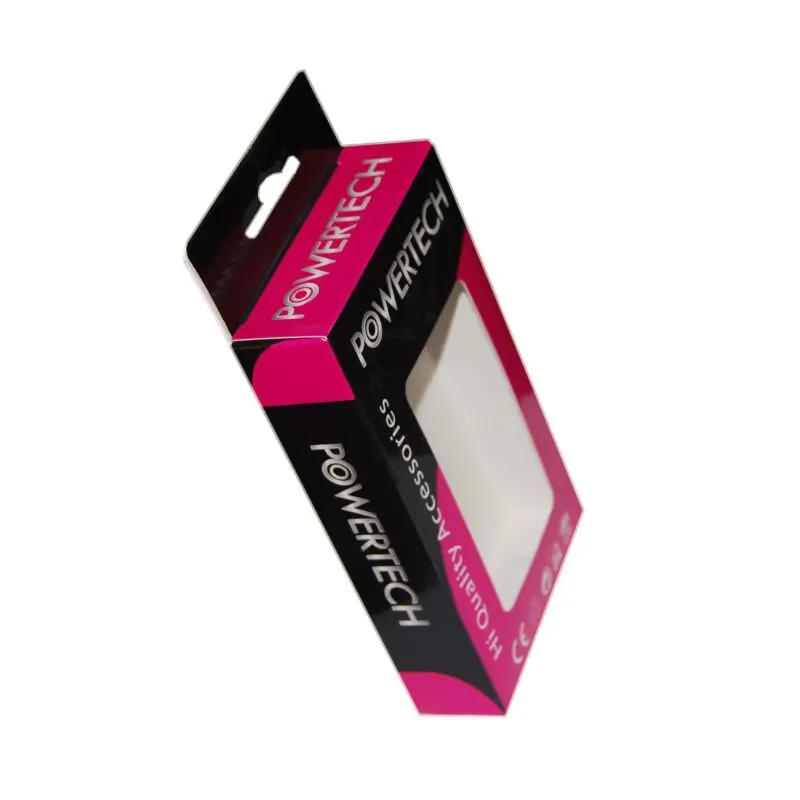 Wholesale Hanger Tuck End Custom Micro USB Cable Paper Packaging Box