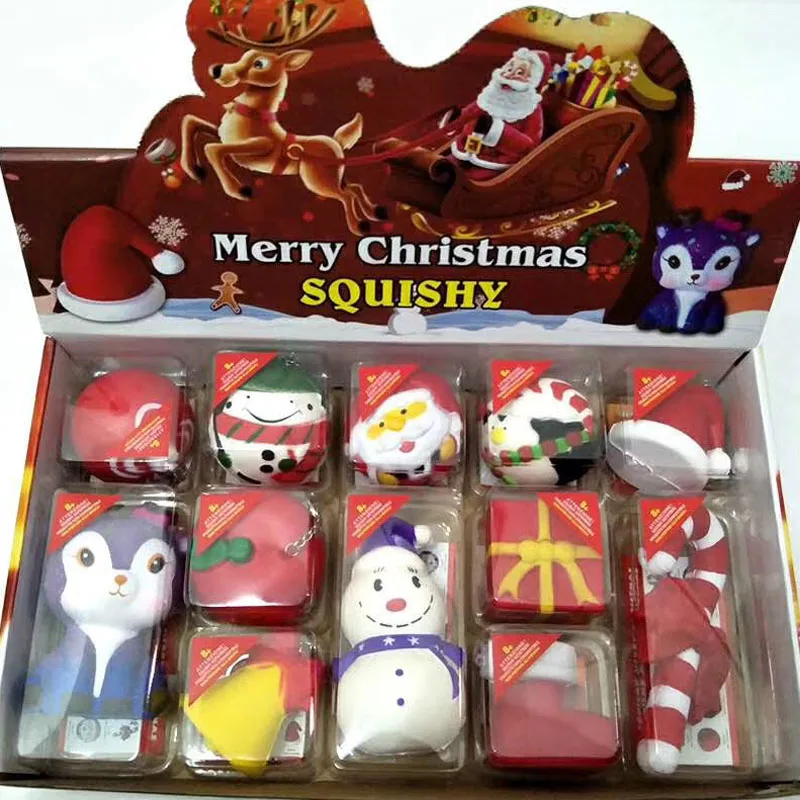 Soft PU slow rising squish kids stress ball for Christmas gifts