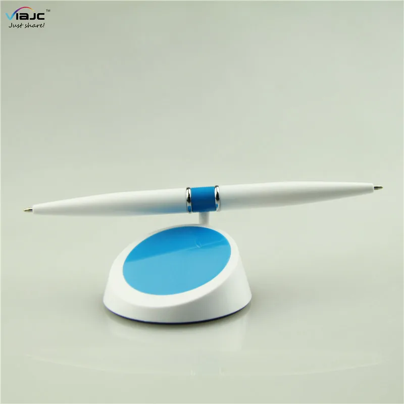 2018 gifts corporate flying Rotating table conter pen with both end ballpoint