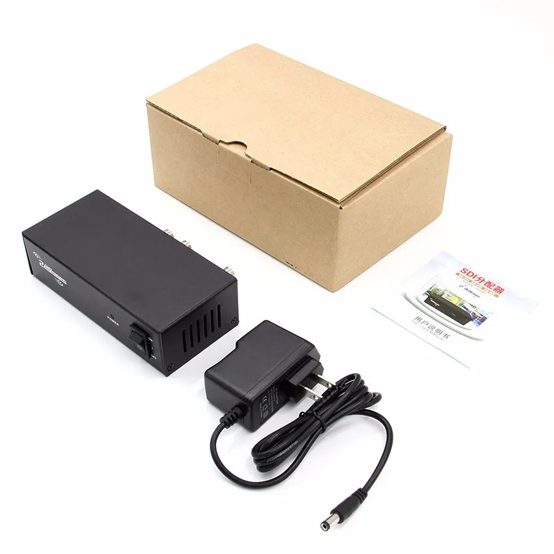 Factory Price in China 1 input 2 output Audio Video Splitter 2 way SDI Splitter Distribution