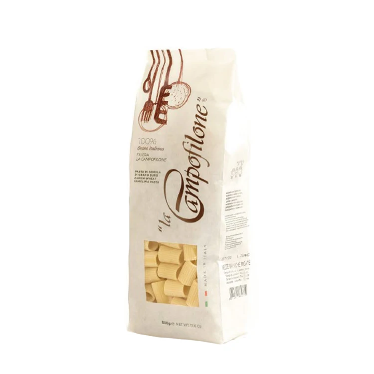 Rigatoni Excellent Quality Grain Macaroni Food Product Short Pasta