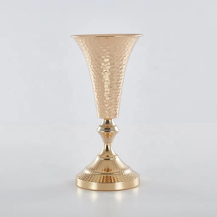 Золотая ваза для украшения вечеринки, свадьбы