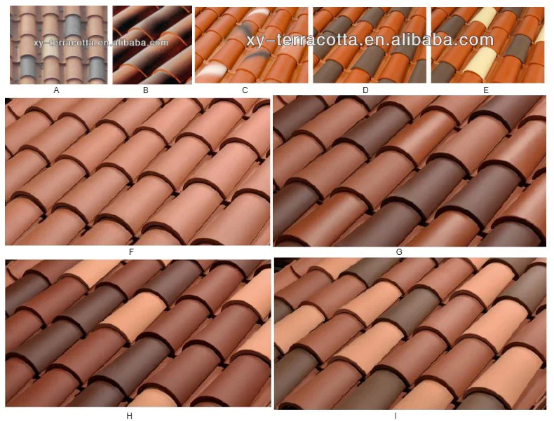 foshan guangzhou cheap red clay roofing tiles for sale roof tile edging