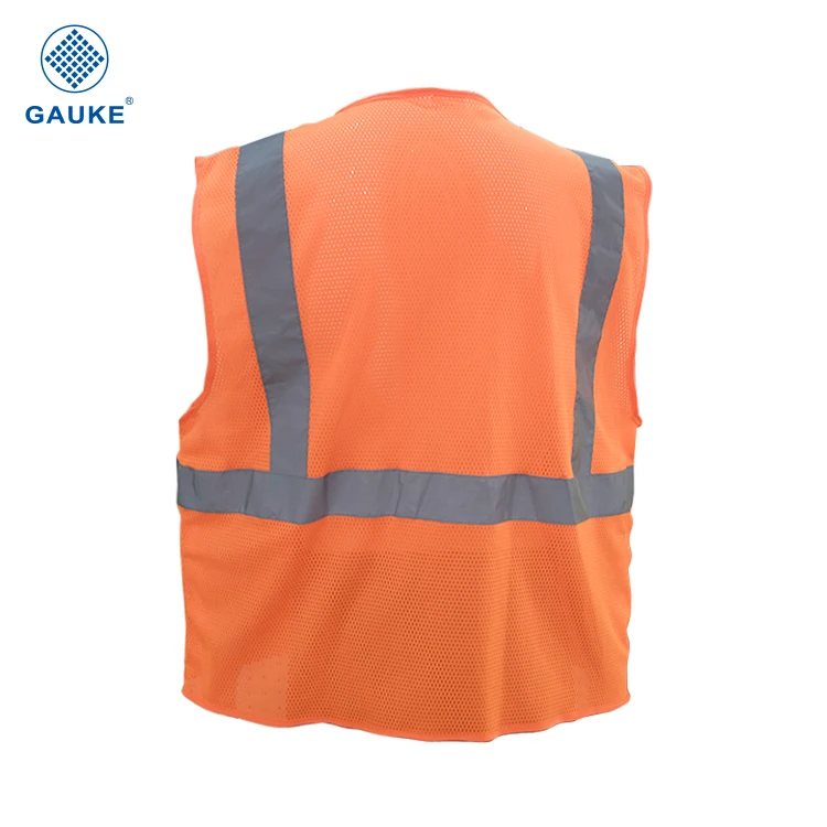 China factory supply polyester orange safety vest cheap safety vest wholesale safety vest