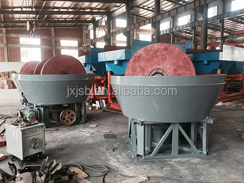 Double Wheel Dressing Wet Pan Gold Grinding Mill
