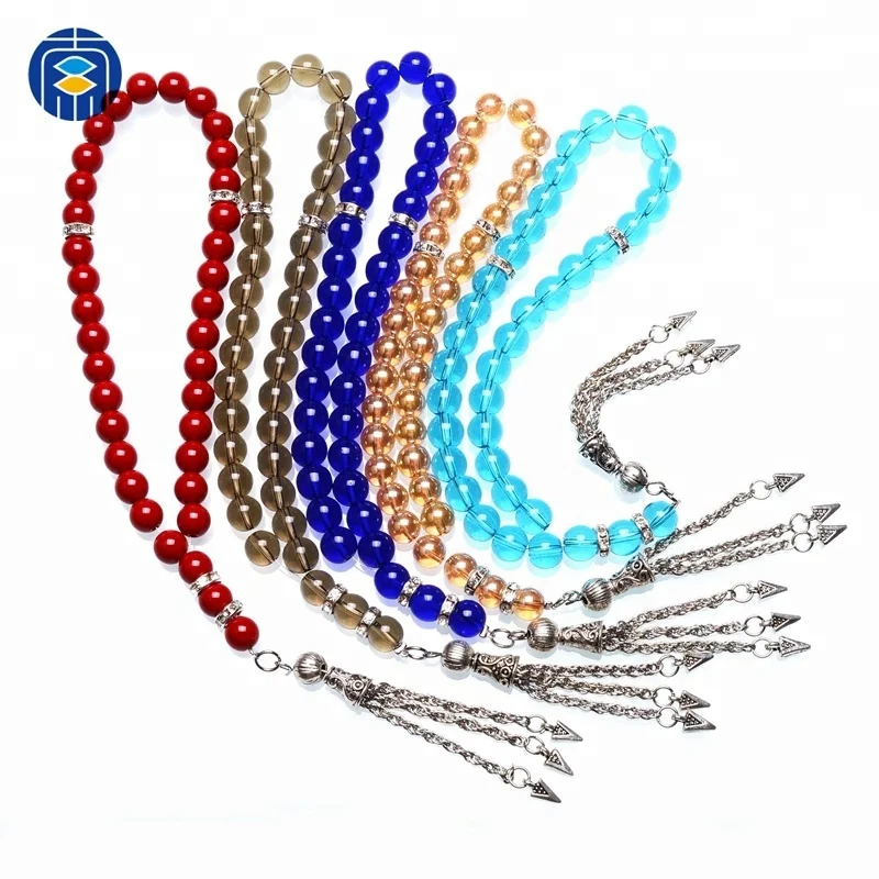 Мусульманские молитвенные бусины Tasbih 33 исламский браслет из хрустальных бусин