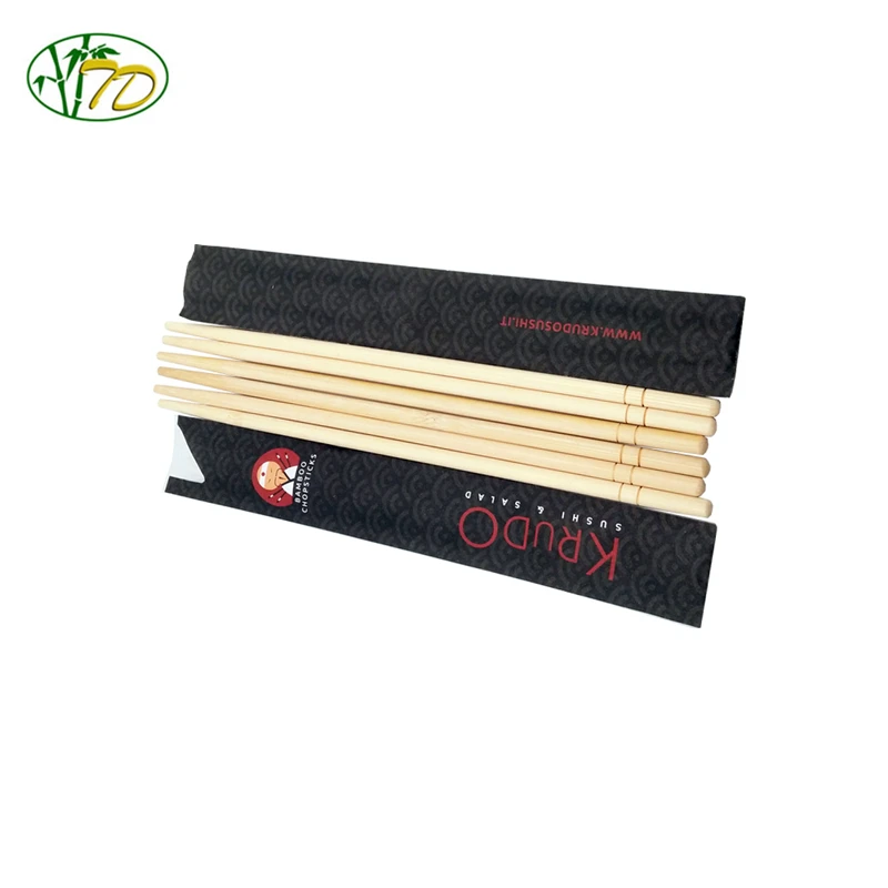 Hot Popular Logo Printing Round Bamboo Disposable Chopstick new style 20cm bamboo round chopstick