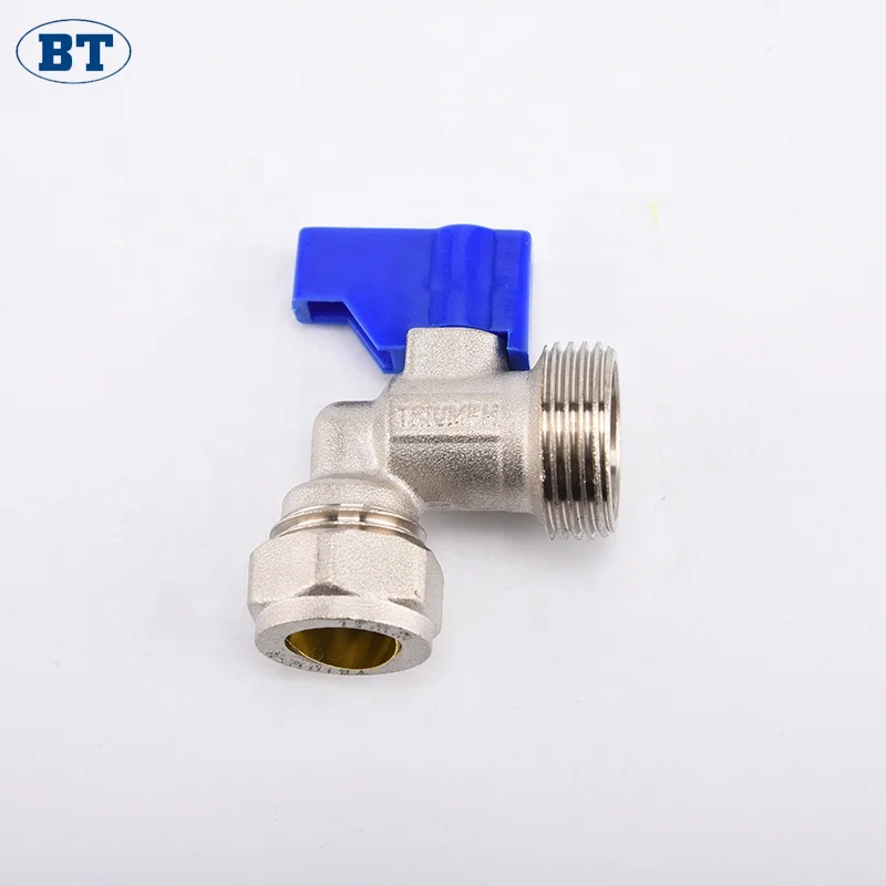 Isolation Valve 1 4 1 2 External Thread Joint Brass Water Heater Right Angle Ball Valve