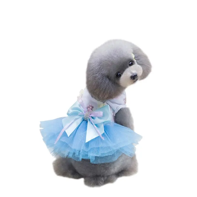 
Summer Fancy Wedding Princess Small Pet Puppy Dog Dresses 