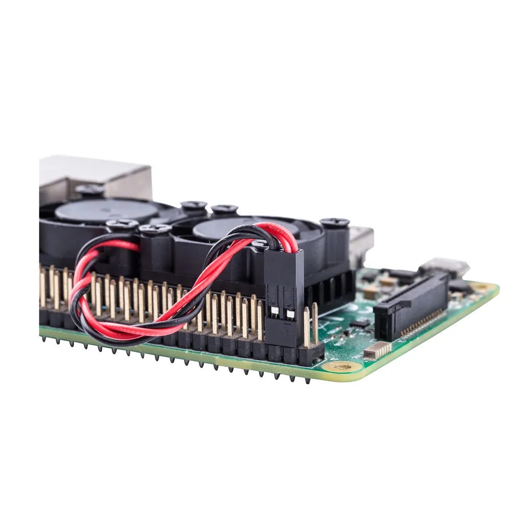 Радиатор с двумя вентиляторами для Raspberry Pi 3 Model B