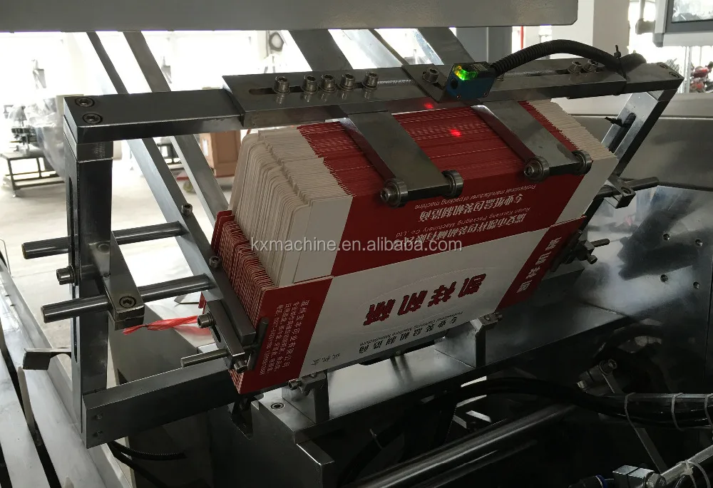 Автоматическая машина для упаковки бумажных коробок на лице