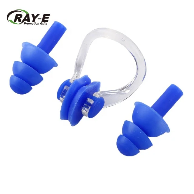 3 в 1 мягкий силиконовый плавать беруши и зажим для носа с коробкой купания и беруши для плавания Носа Протектор подарки