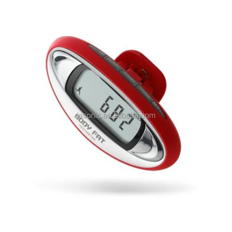 New Design Body Fat Pedometer with Step Timer and Belt Clip