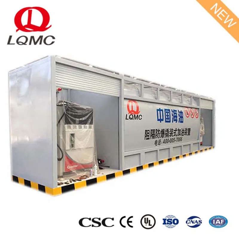 60000 liters container type fuel tank mobile fuel station