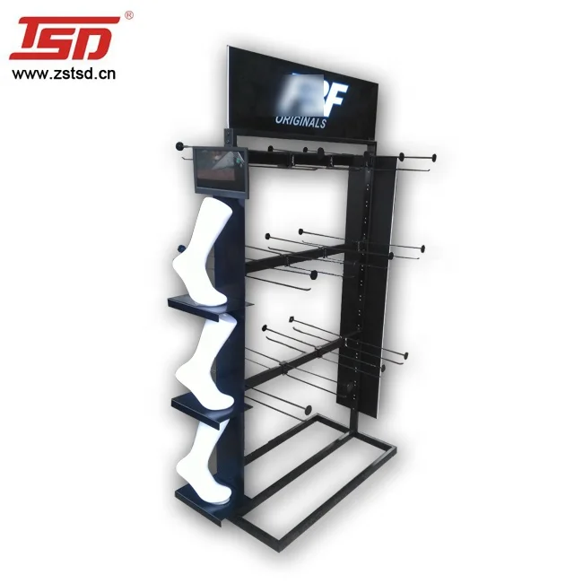 Garment Shop Retail Hanging Kid Sock Display Fixture/socks Display Rack/cardboard Socks Display Stands