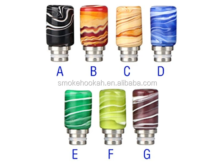 Hottest selling colorful Jade ribbon 510 drip tip