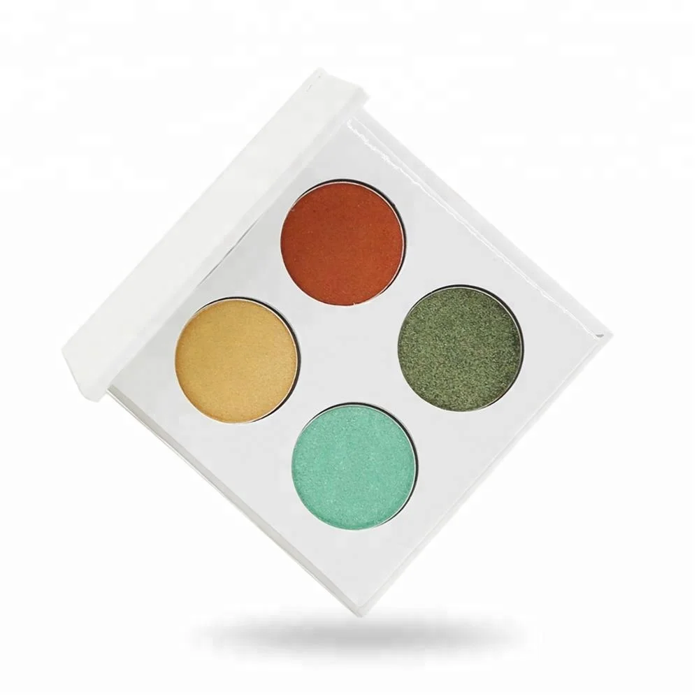 Cosmetics makeup 4 Shades magnetic custom logo eyeshadow pallet 195 colors