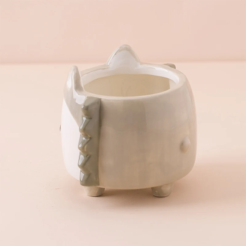 Decorative Cute Small Cheap Ceramic Animal squirrel  Shaped Planter Pot Made In China